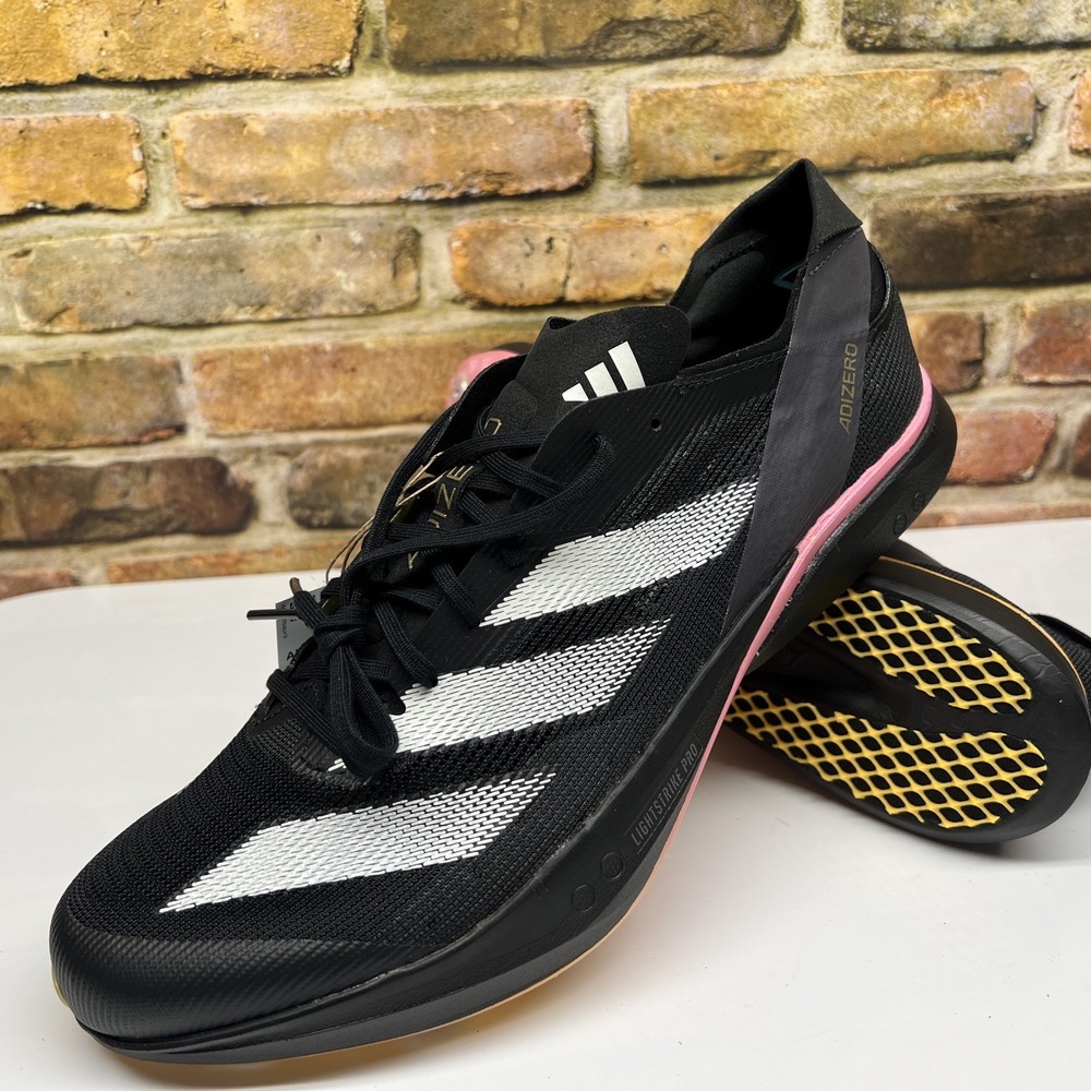 Adidas Adizero Avanti Running  Mens Size 12 Black Athletic Shoes No Spikes